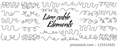 Simple curly elements. Simple curly elements. 135815685