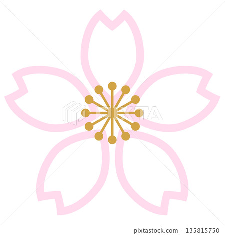 簡易櫻花素材-1-2 簡易櫻花素材-1-2 135815750