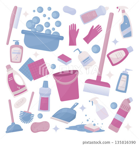 Cleaning Supplies collection 135816390