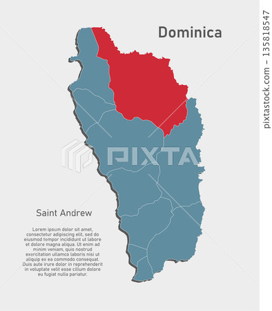 Vector map of Dominica - Saint Andrew Parish Vector map of Dominica - Saint Andrew Parish 135818547