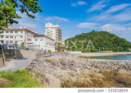 愛知縣蒲郡市西浦海灘週邊的景色 愛知縣蒲郡市西浦海灘週邊的景色 135818634