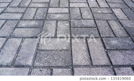 Interlocking Concrete Paving Pattern Background 135819060