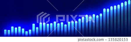 Growth Analytics Finance Strategy Business Investment Information Financial Analysis Stats Graph Up, Stock Chart. AI Tech Charts Trading Statistics Business Presentation Slides. Vector illustration 135820153