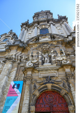 House of Compassion in Church of St. John the Baptist at the Beguinage in central Brussels, Belgium 135821562