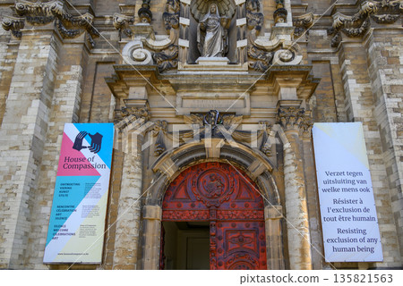 House of Compassion in Church of St. John the Baptist at the Beguinage in central Brussels, Belgium House of Compassion in Church of St. John the Baptist at the Beguinage in central Brussels, Belgium 135821563
