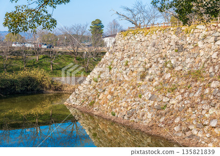 Daytime view of the stone wall with the remains of the Kun Tower Daytime view of the stone wall with the remains of the Kun Tower 135821839