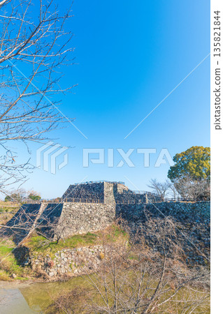 View of the castle tower of Koriyama Castle from the remains of Gojikken Baba 135821844