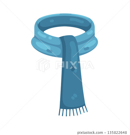 Illustration of scarf Illustration of scarf 135822648