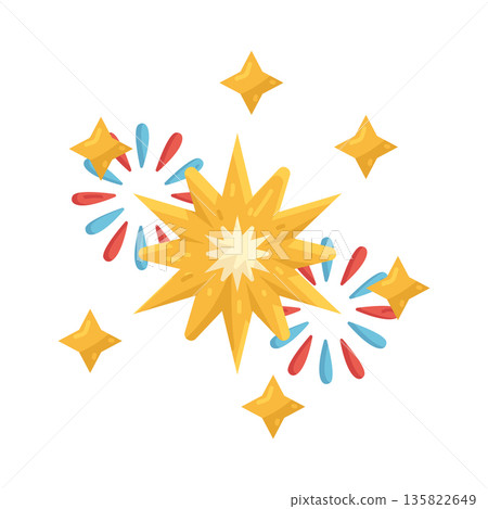 Illustration of fireworks Illustration of fireworks 135822649