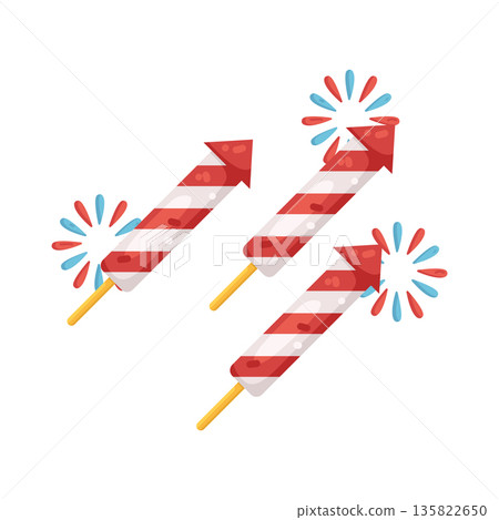 Illustration of firecrackers Illustration of firecrackers 135822650