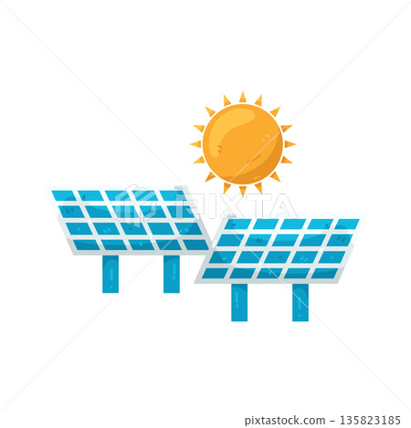 Illustration of solar panel Illustration of solar panel 135823185