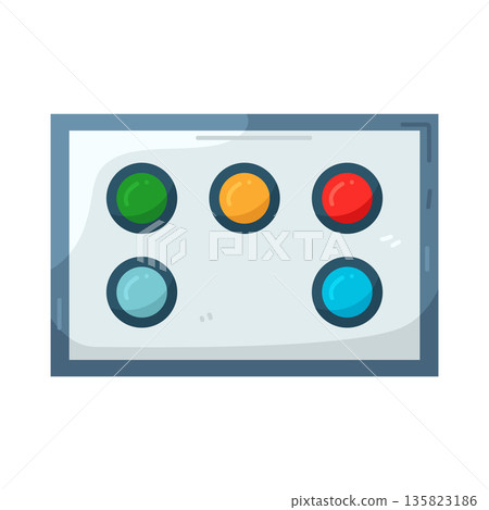 Illustration of control panel Illustration of control panel 135823186