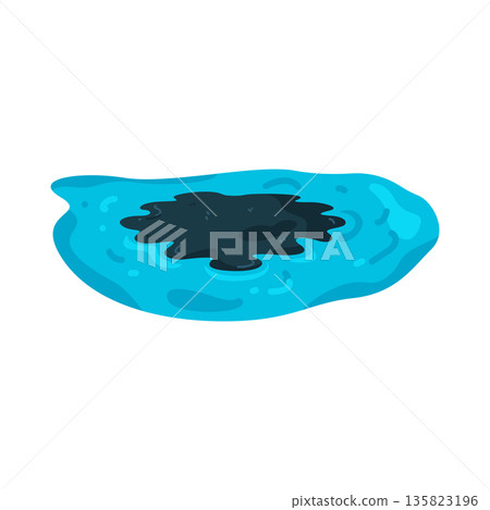 Illustration of oil spill Illustration of oil spill 135823196
