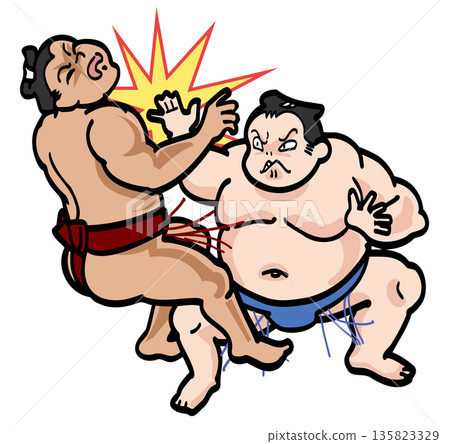 相撲-推出 相撲-推出 135823329