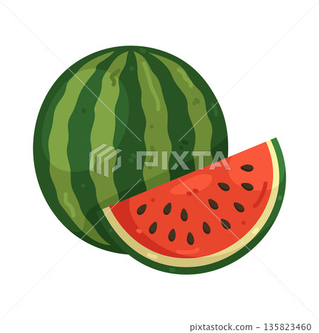 Illustration of watermelon Illustration of watermelon 135823460