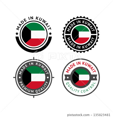 National flag of the State of Kuwait National flag of the State of Kuwait 135823481