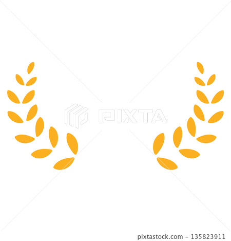 Laurel illustration material Laurel illustration material 135823911