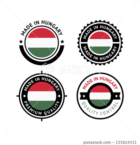 National flag of the Hungary 135824331