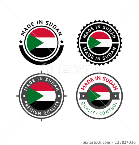 National flag of the Republic of the Sudan National flag of the Republic of the Sudan 135824336