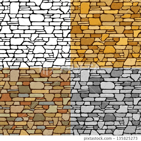 Set Seamless Stone Textures Set Seamless Stone Textures 135825273
