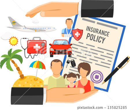 Travel Insurance Concept Travel Insurance Concept 135825285