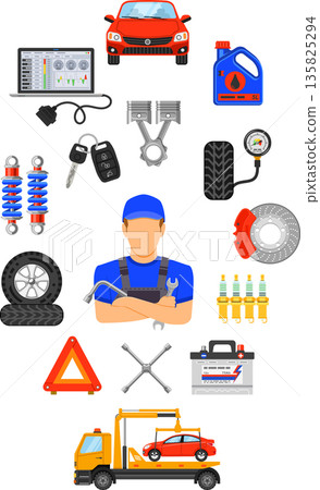 Car Service Infographics Car Service Infographics 135825294