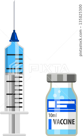 Vaccine and Syringe Vaccine and Syringe 135825300
