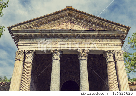 Tempio del Clitunno ancient Roman temple architecture in Umbria 135825629