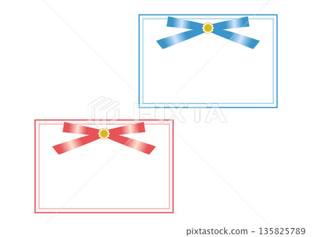 Elegant and cute message cards (2-color set) 135825789