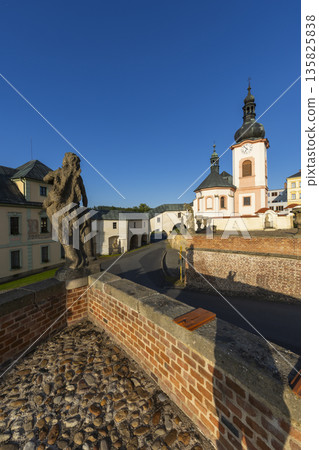 Baroque church of Saint John the Baptist Manetin Czechia Baroque church of Saint John the Baptist Manetin Czechia 135825838