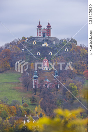 Calvary Banska Stiavnica historic site in Slovakia Calvary Banska Stiavnica historic site in Slovakia 135825920