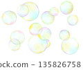 五顏六色的肥皂泡的插圖 135826758