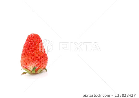 Strawberry Benihoppe, 1 piece, bright background Strawberry Benihoppe, 1 piece, bright background 135828427