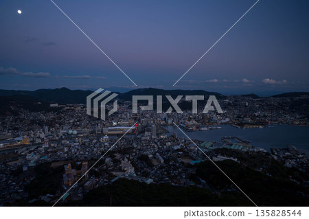 Nagasaki after sunset Nagasaki after sunset 135828544