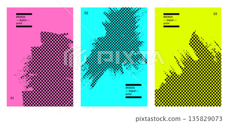 Abstract stippled paint texture backgrounds with distressed retro punk splatter effect, grunge frame border texture. Abstract stippled paint texture backgrounds with distressed retro punk splatter effect, grunge frame border texture. 135829073