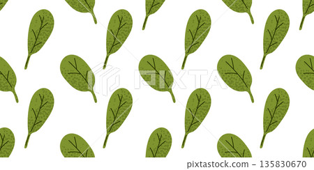 Leafy Greens Spring Salad Pattern Leafy Greens Spring Salad Pattern 135830670