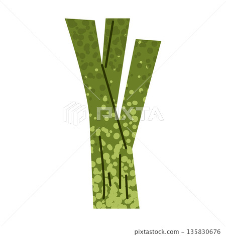 Leek Spring Salad Vegetable Ingredient 135830676
