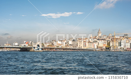 ISTANBUL, TURKEY - NOVEMBER 01, 2025: Karakoy district and Galata Tower skyline ISTANBUL, TURKEY - NOVEMBER 01, 2025: Karakoy district and Galata Tower skyline 135830710