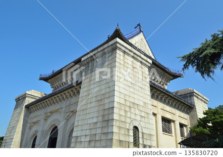 Mausoleum of Sun Yat-sen at Purple Mountain in Nanjing, China Mausoleum of Sun Yat-sen at Purple Mountain in Nanjing, China 135830720