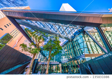 Tokyo cityscape in Japan, including the Sumitomo Mitsui Building on the west side of Shinjuku Station Tokyo cityscape in Japan, including the Sumitomo Mitsui Building on the west side of Shinjuku Station 135831086