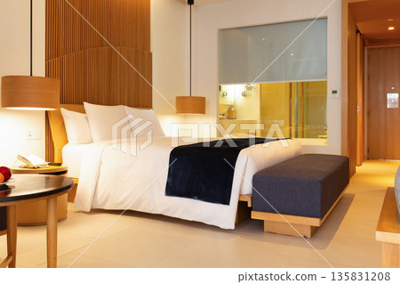 Modern Luxury Bedroom Interior in Premium Resort at Hua Hin, Thailand 135831208