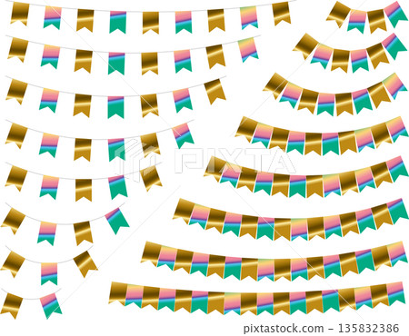 Garland Valley, Curve, Gold 21 Rainbow Garland Valley, Curve, Gold 21 Rainbow 135832386