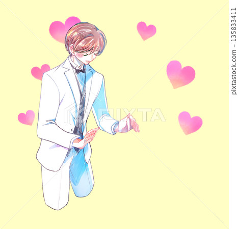 黑色領帶的新郎 黑色領帶的新郎 135833411