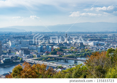 京都府宇治市 - 從大吉山眺望宇治市 京都府宇治市 - 從大吉山眺望宇治市 135833723