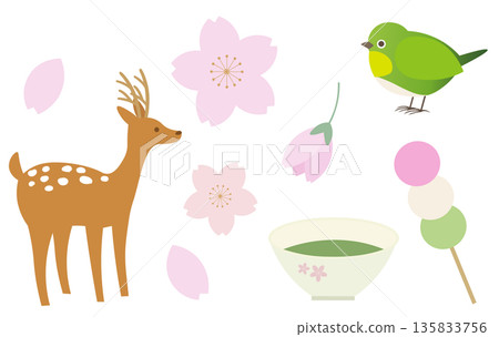 Spring material illustration 135833756