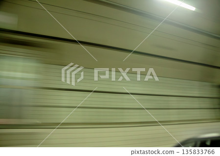 Inside a highway tunnel 135833766