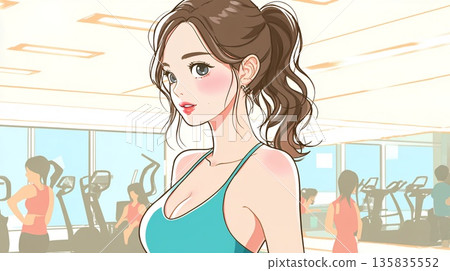 Women stretching 135835552