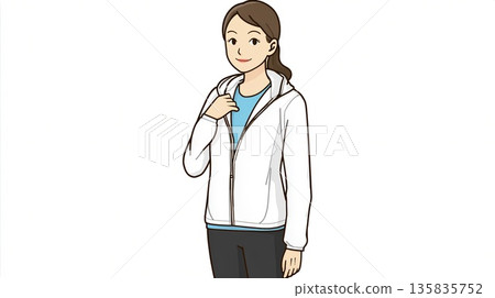 一個穿運動服的女人 135835752