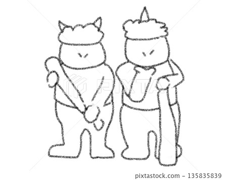 惡魔線描圖 135835839