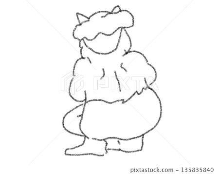 簡單的節分鬼插圖 135835840